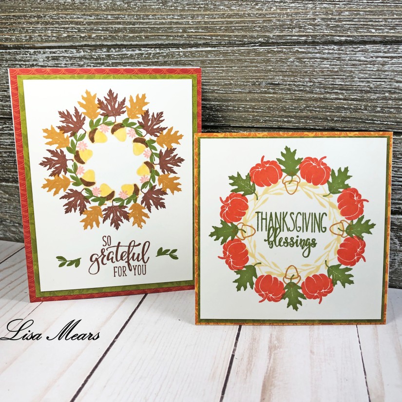 Gina K. Designs Wreath Builder Fall Cards