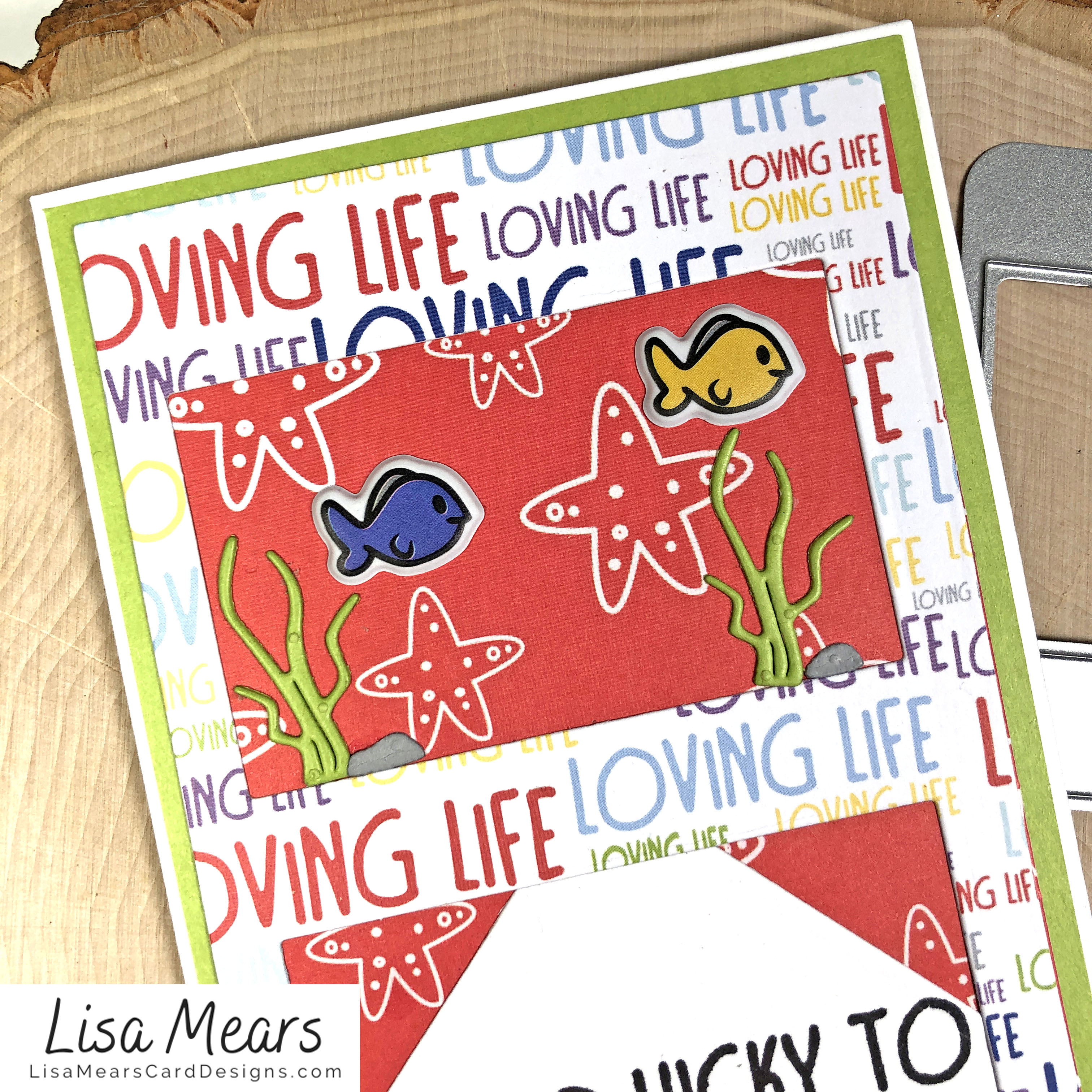 The Stamps of Life January 2021 Card Kit - Love Life - FishTank2Stamp _Card 10_dL
