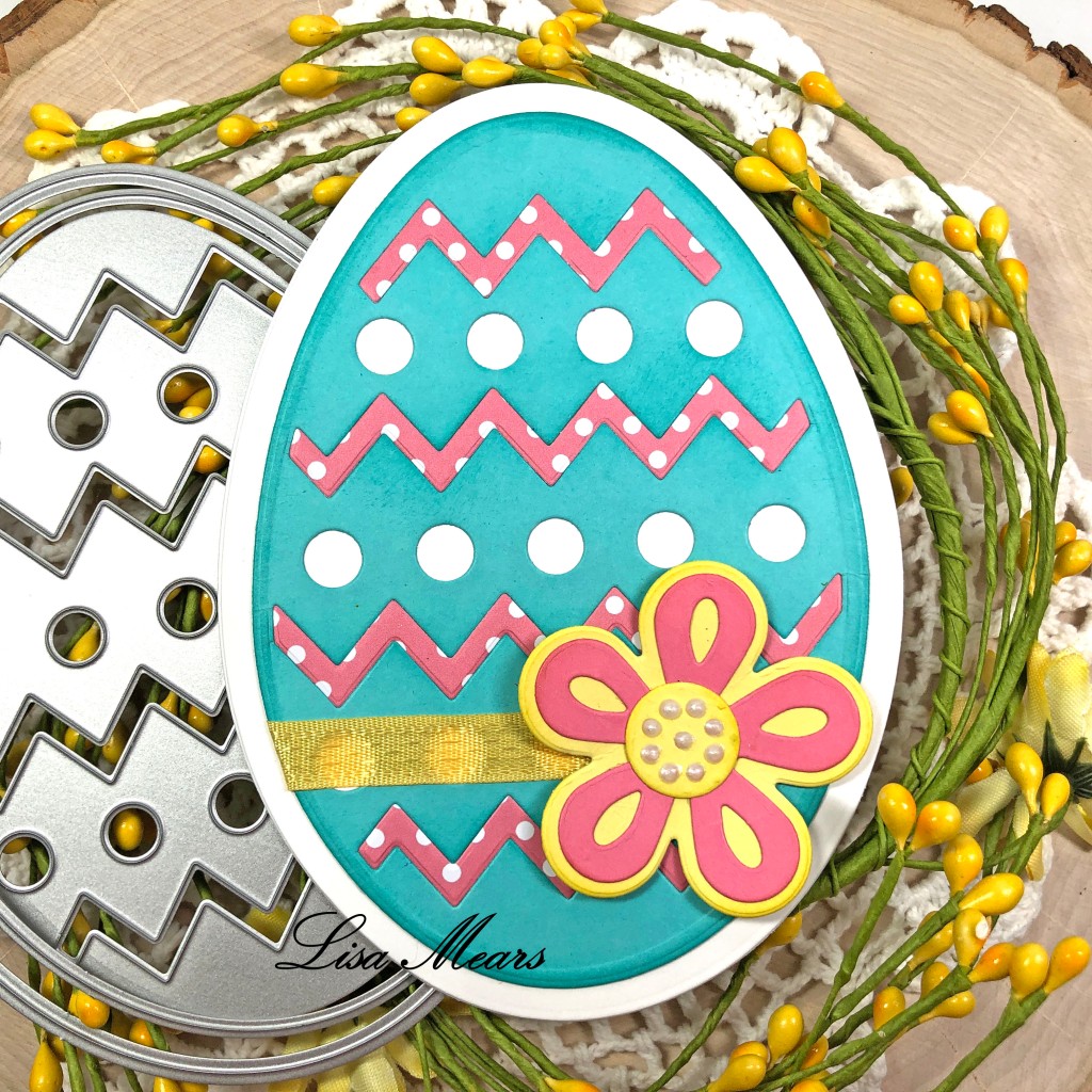 Easter Egg Shaped Card