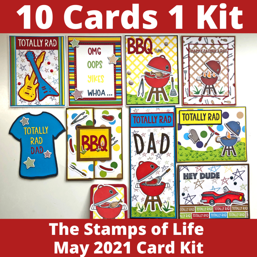 The Stamps of Life May 2021 Card Kit - 10 Cards 1 Kit