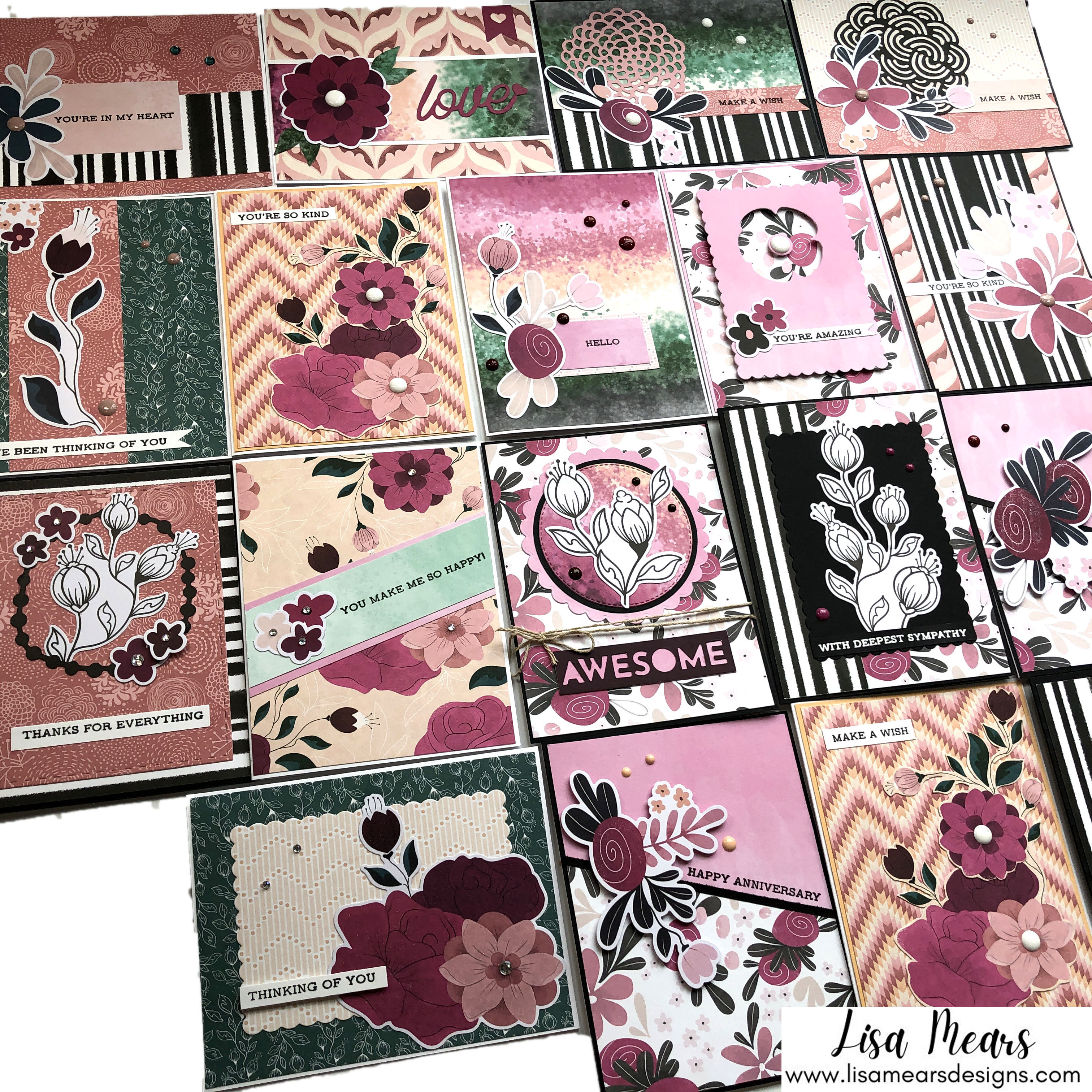 18 Cards - Altenew Wildflower 6 x 6 Paper Pad