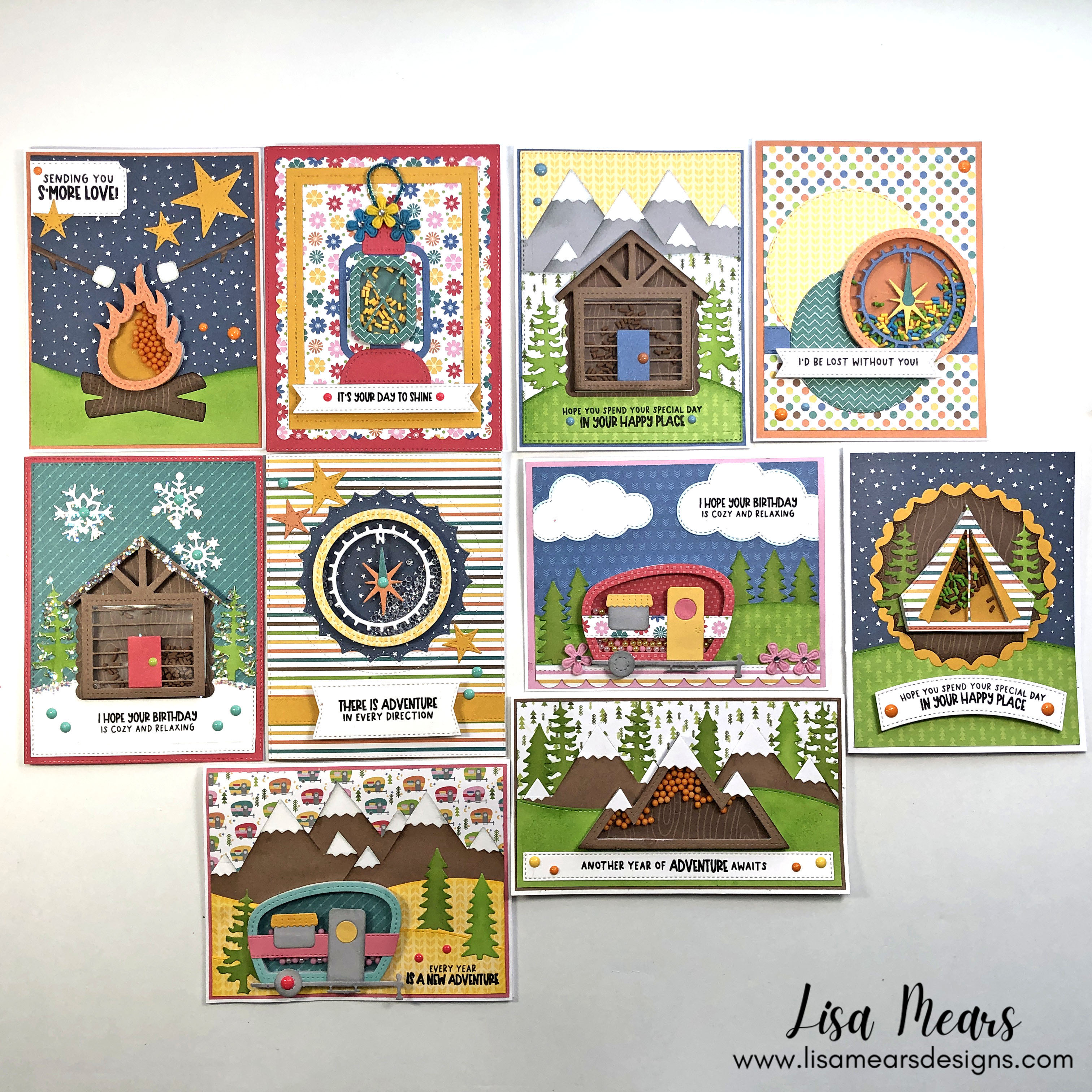 Queen &amp; Co | Great Outdoors Shaker Kit | 10 Cards 1 Kit