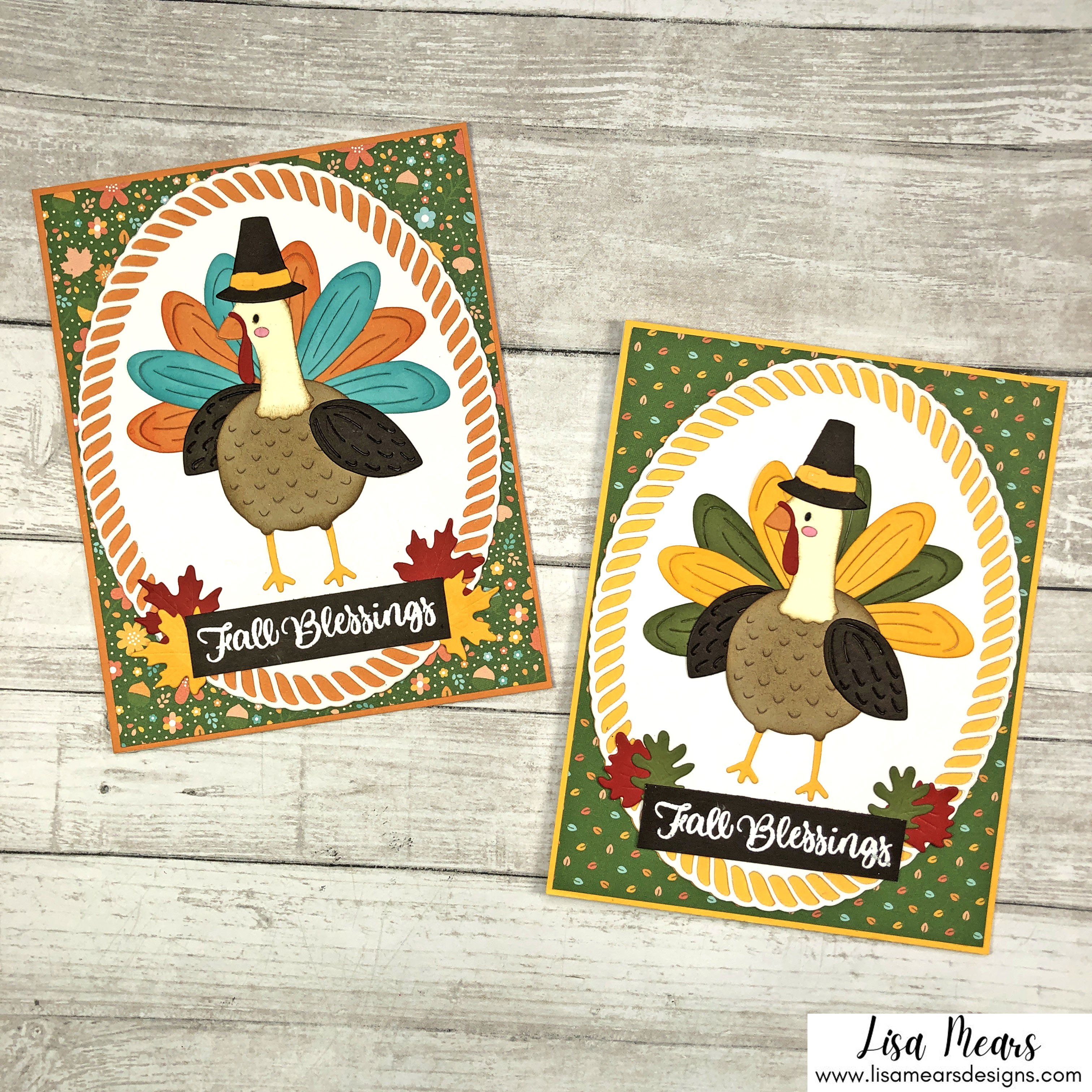 Spellbinders Fall Traditions Collection - Happy Turkey Day Card
