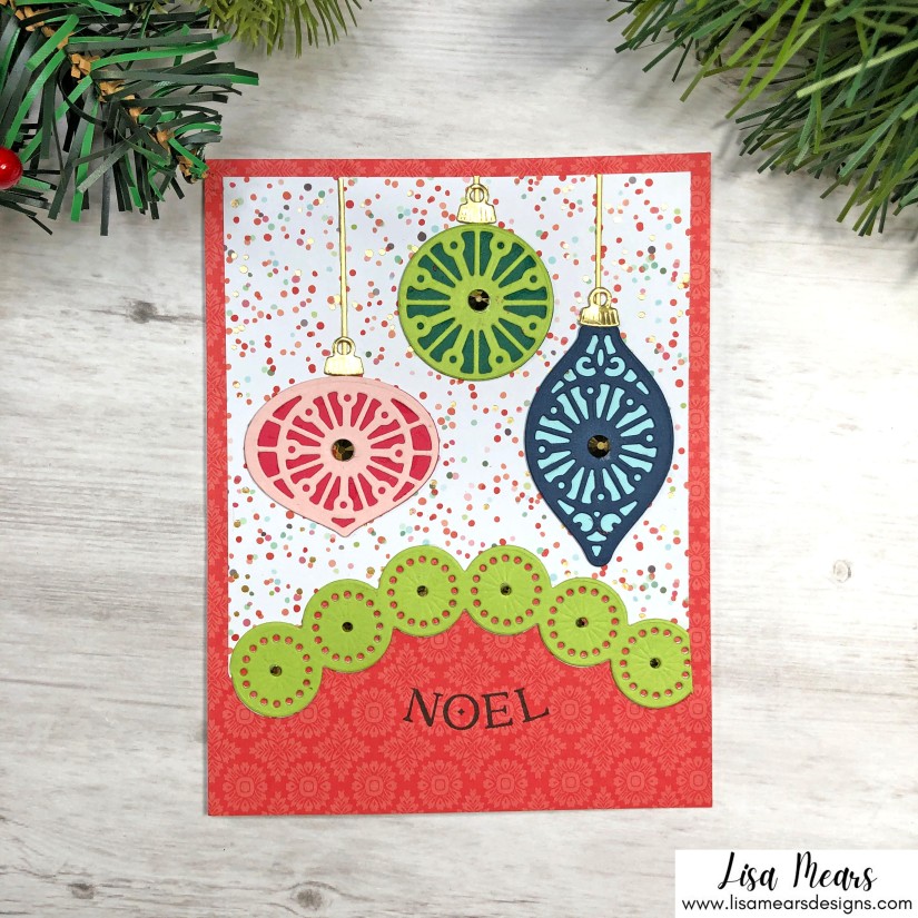 Spellbinders Small Die of the Month November 2021 - Christmas Card with Ornament