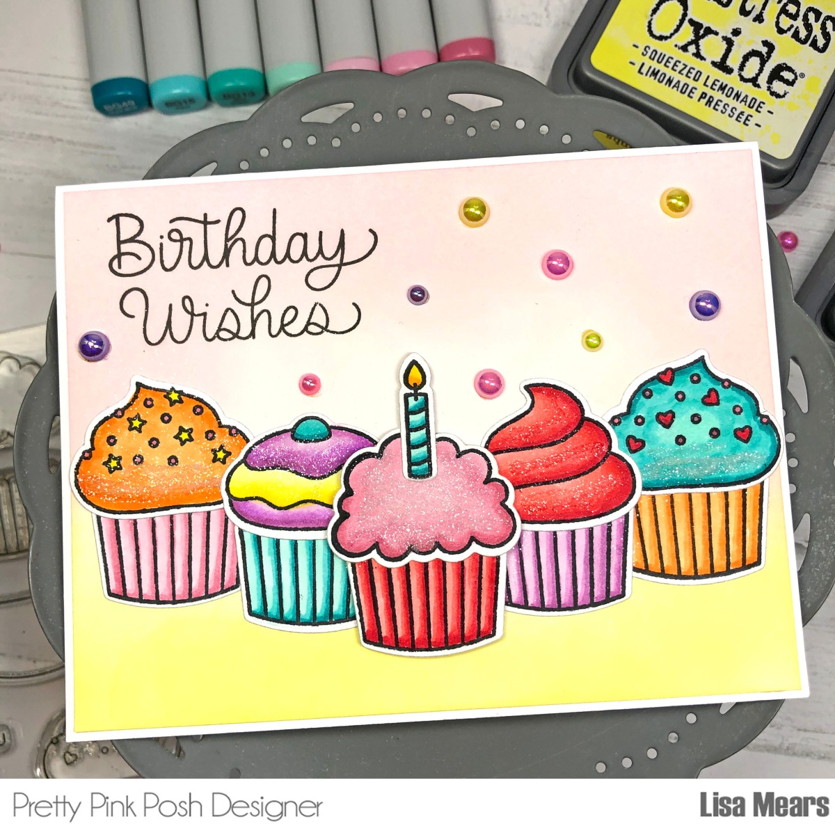 Porta Cupcake Happy Birthday