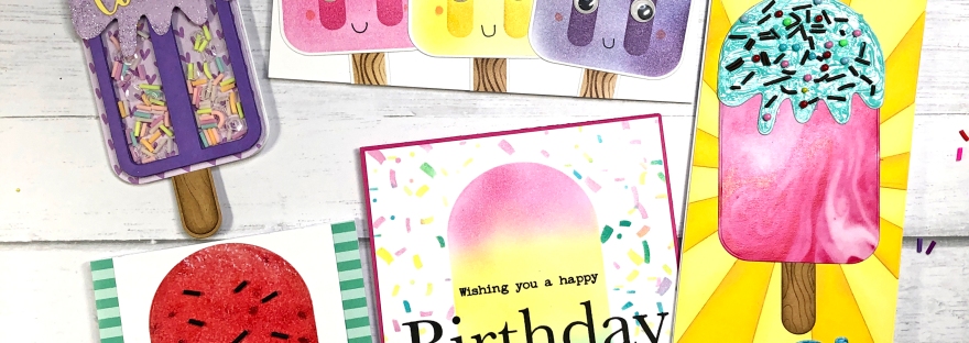 Popsicle Handmade Cards - Trinity Stamps